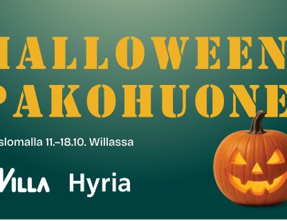 Halloween-pakohuoneen mainos
