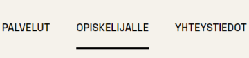 Opiskelijalla valikko